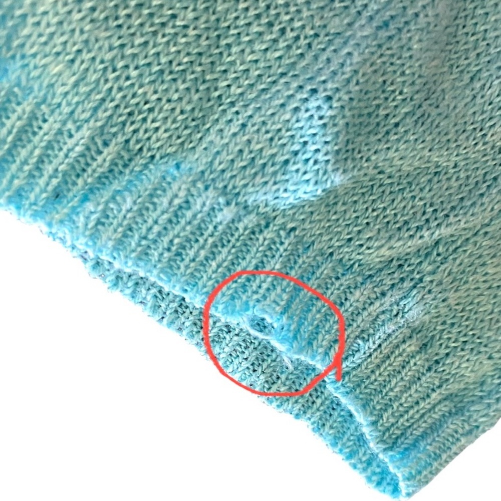 Eileen Fisher Blue Linen Cardigan XS Open Front Lightweight Relaxed Sweater - Picture 2 of 10